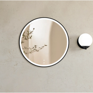 LED Bondi 800mm Black Metal Frame Mirror